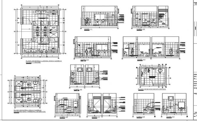 Toilet plan, elevation and section working plan detail dwg ...