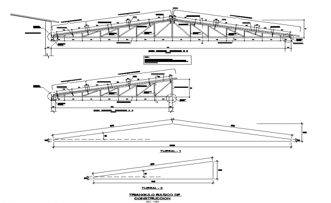 Truss section detail dwg file