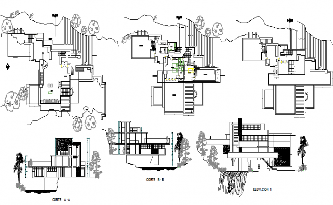 Roof plan of house 15.80mtr x 7.00mtr with detail dimension in dwg file ...