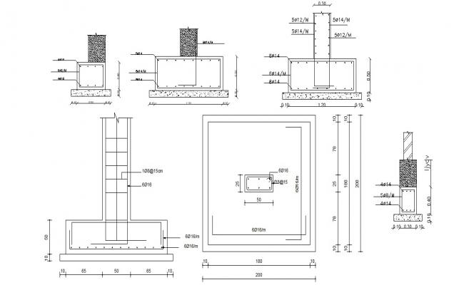 Combined Pad Foundation Design Spreadsheets DWG File - Cadbull