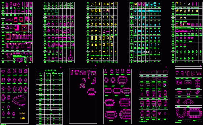 Children room furniture cad blocks details dwg file