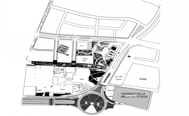 Government office building structure detail plan and elevation layout ...