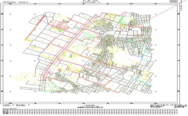 Urban planning layout in dwg file - Cadbull