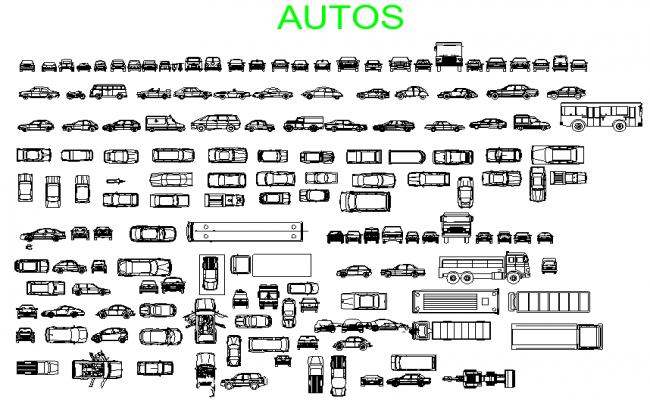 Zug Auto-AutoCAD-Block
