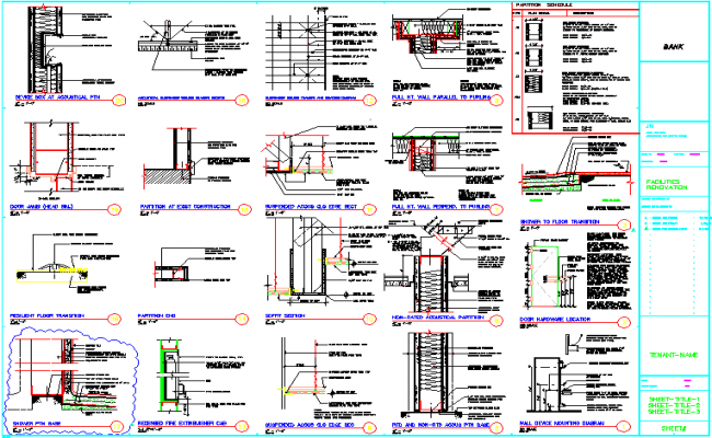 Section detail dwg file - Cadbull