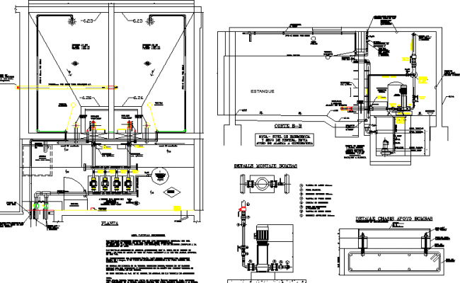 Constructive details of residential and commercial building dwg file ...