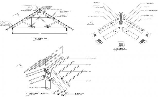 Wooden Roof Truss Details 7.9m