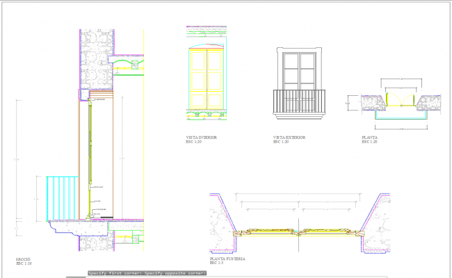 Wooden door old style detail cad drawing