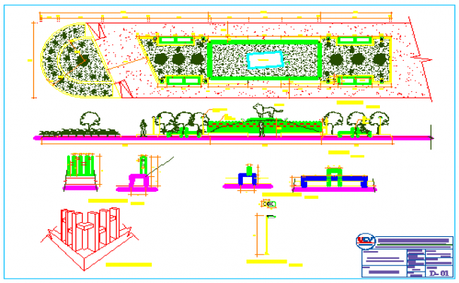 Zoo park design drawing