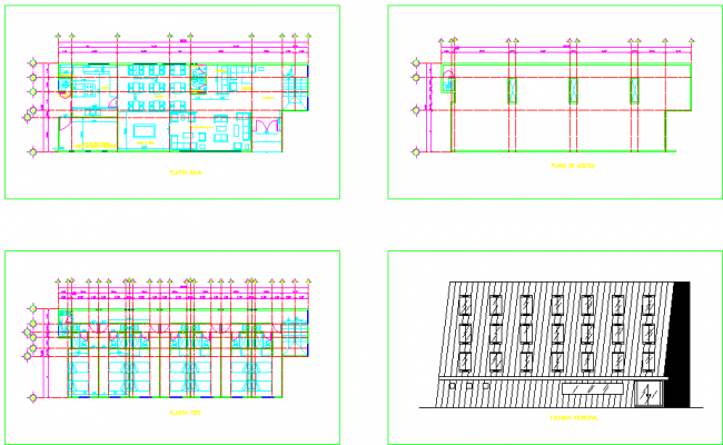 Sectional details of side cuts of school, staircase construction dwg ...