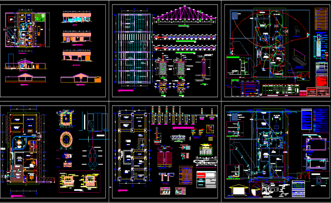 Community clinic plan layout file - Cadbull