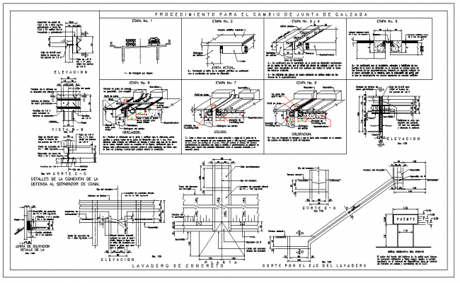 House brick wall section and constructive details dwg file - Cadbull