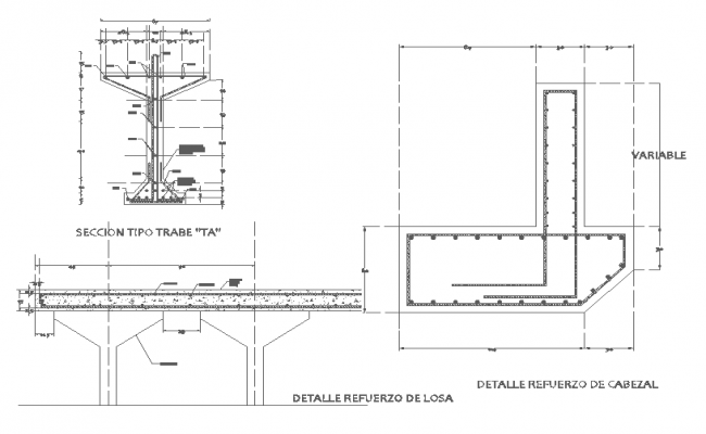 Cantilever Beam Reinforcement Detail Cadbull