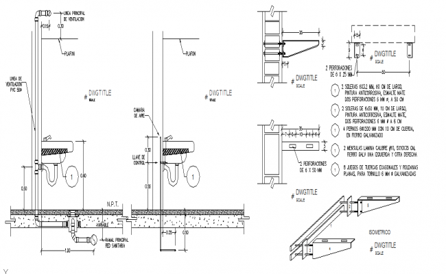 Toilet cupboard section view detail information view with elevation ...