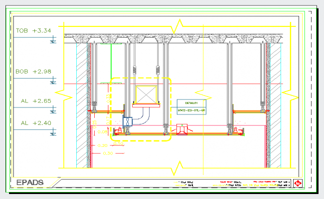 Ceiling Plane Detail In Autocad File