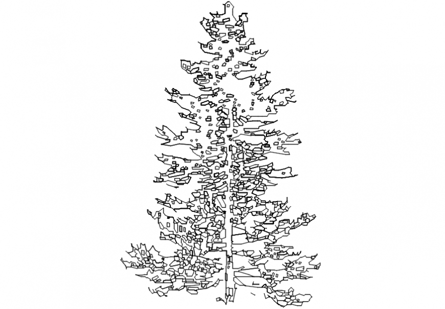 2D plants and trees cad blocks detail model file - Cadbull