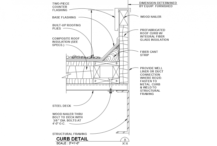 Isometric view of roof constructive structure cad drawing details dwg ...