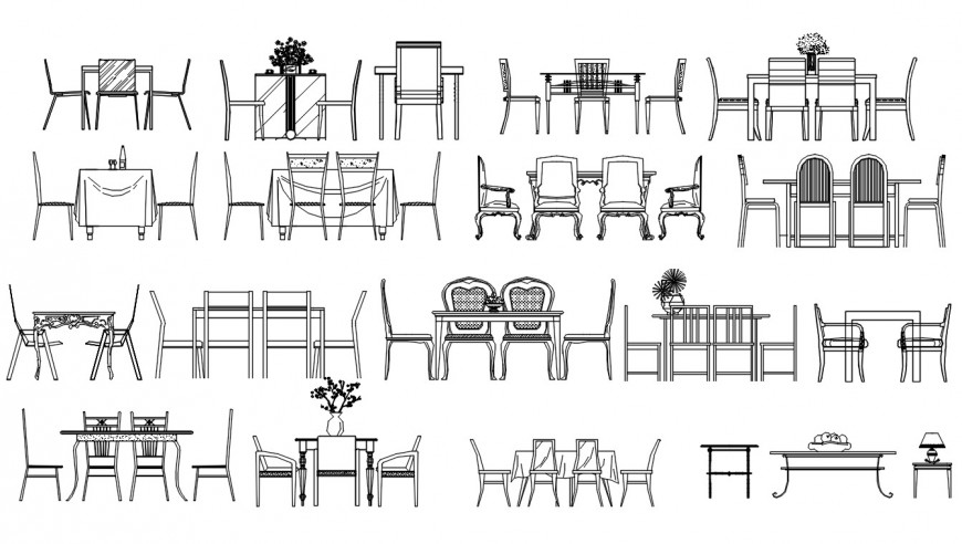 Waiting area chairs elevation blocks cad drawing details dwg file - Cadbull