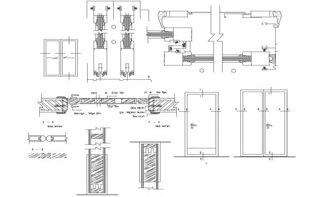 Skylight window detail plan and section detail 2d view CAD block layout ...