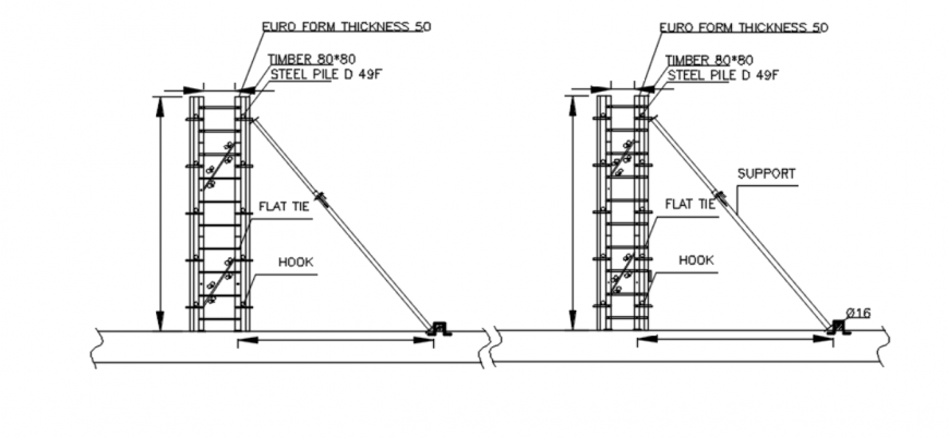 Traditional Style Circular Column Elevation Design - Cadbull