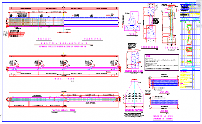 Raft foundation detail dwg file - Cadbull