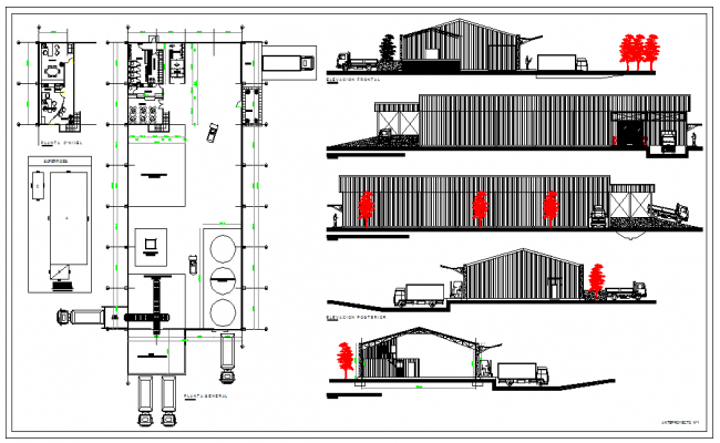 Mining Camp Architecture Design and layout dwg file - Cadbull