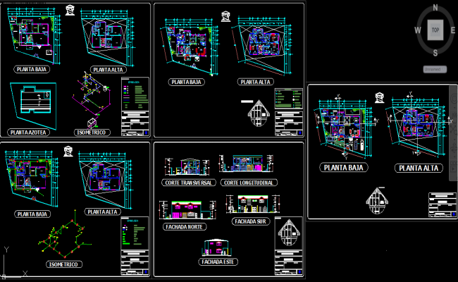 Norte isometrico dwg