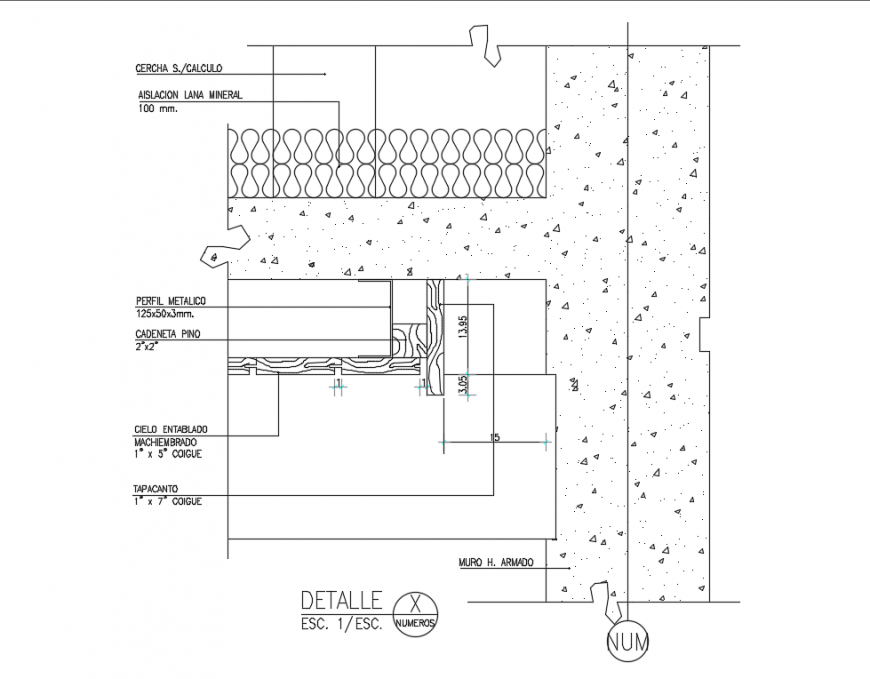 Flat False Ceiling Constructive Cad Drawing Details Dwg File Cadbull