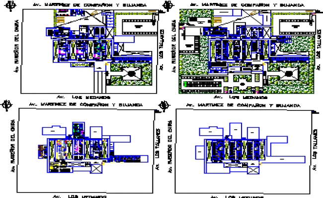 Design of Eye hospital with landscaping details in dwg file - Cadbull