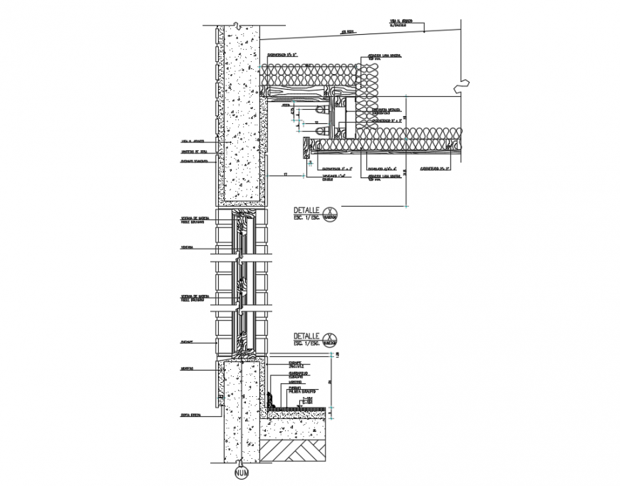 House False Ceiling Construction Structure Cad Drawing Details Dwg