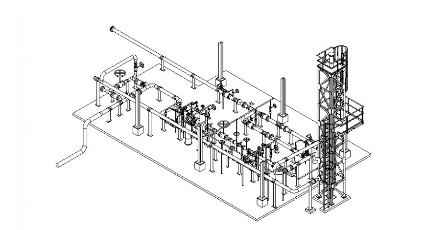 gas piping isometric drawing