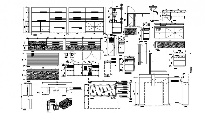 2d View Of Kitchen Interior Autocad File Cadbull   Kitchen Interior Design Autocad File 24072019060402 