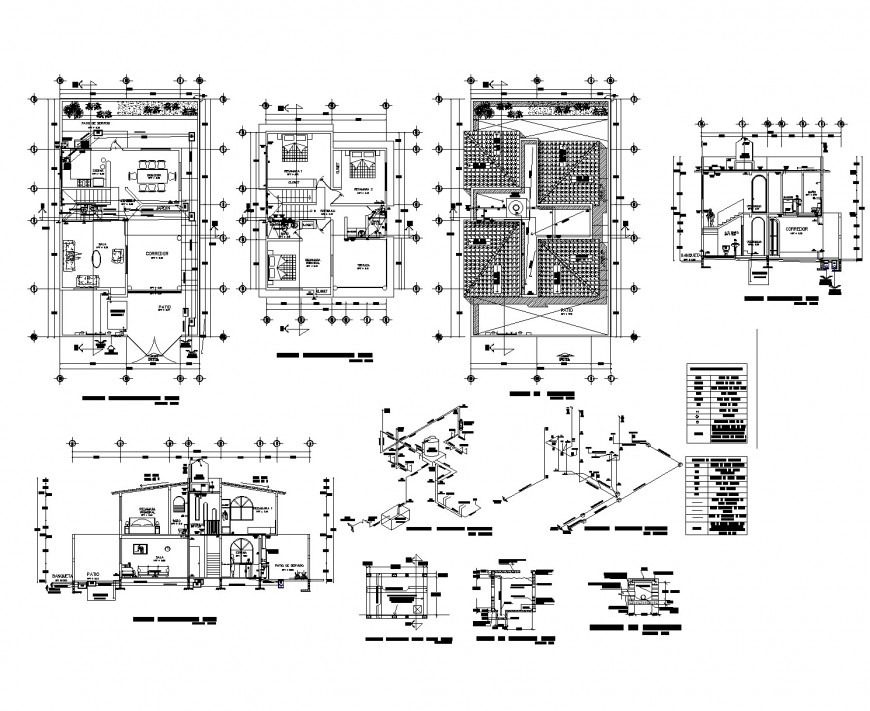 A Plan and section tank detail dwg file - Cadbull