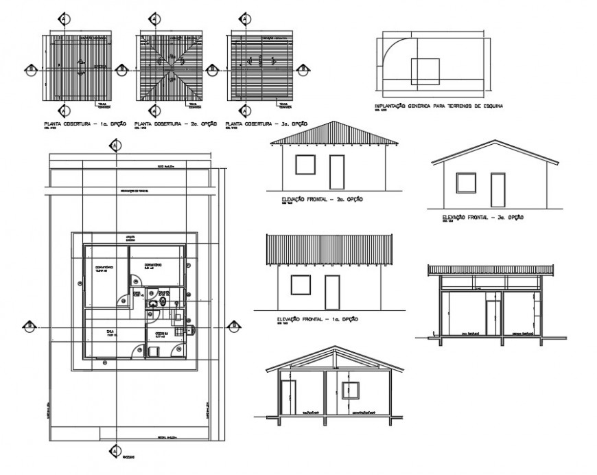 layout plan of residence dwg file - Cadbull