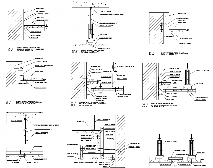 Constructive Detail With Mezzanine Plan With Sectional