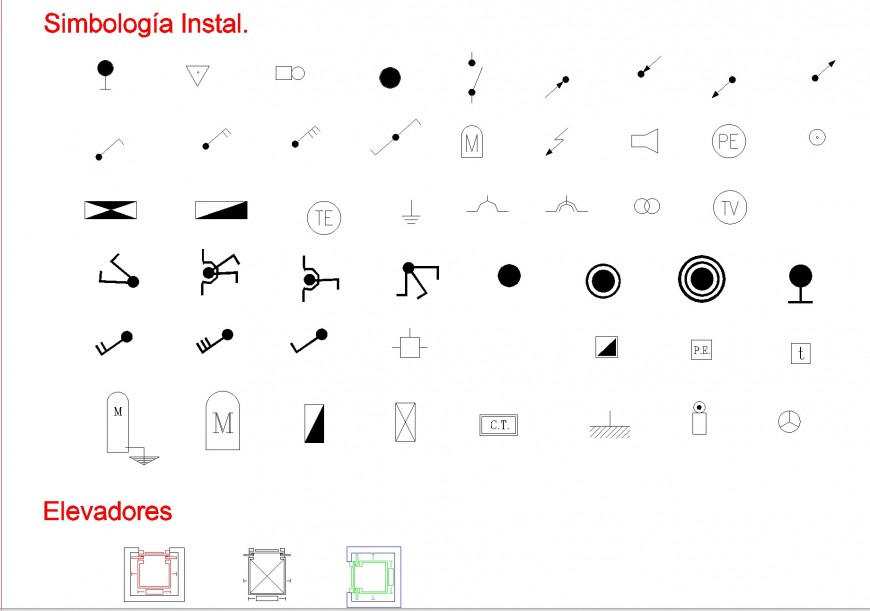 light switch symbol autocad