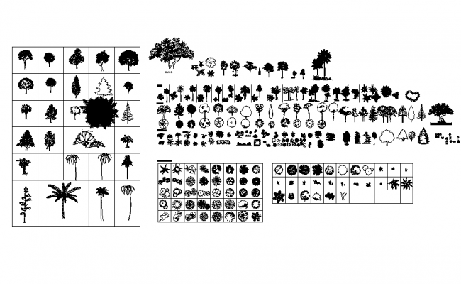 Vegetables cad block, vegetables trees cad block