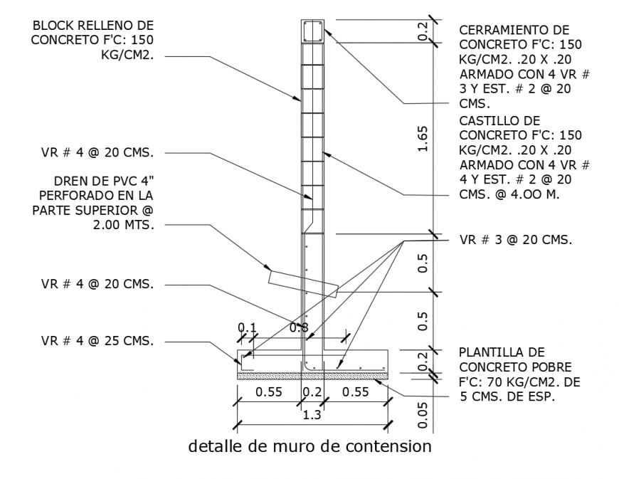 Isometric wall elevation and section detail dwg file - Cadbull