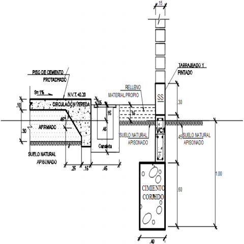 Construction detail cad drawing
