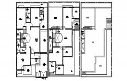 Autocad drawing of the villa