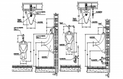 Sanitary fittings, layout plan, water supply and service plan cad ...