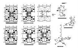 Plan of a apartment dwg file