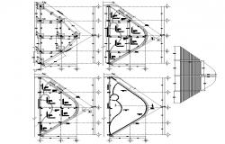Sports Center architecture layout plan and drawing in autocad dwg files.