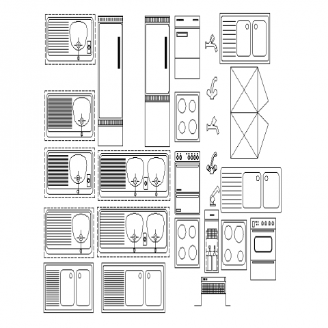 Kitchen construction detail drawing