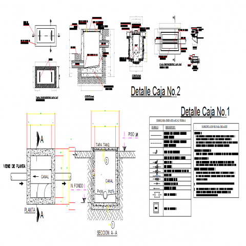 Plumbing detail and sections