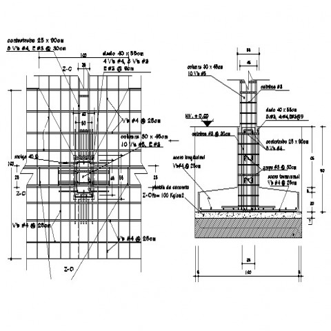 Rcc detail cad drawing