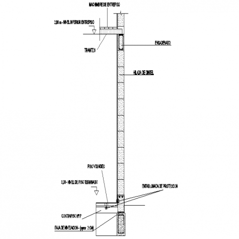 Construction detail cad drawing