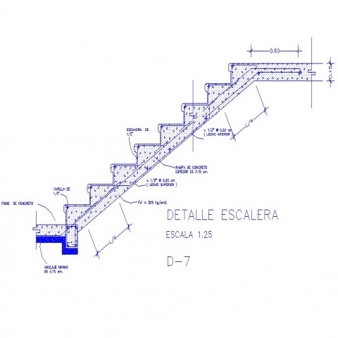 Stair construction detail drawing