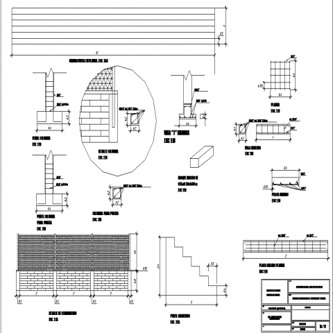 Construction detail cad drawing