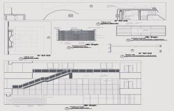 Steel frame structure cad drawing